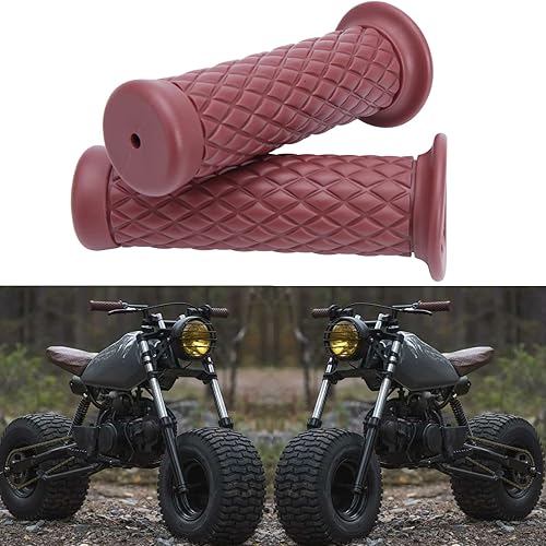 JMTBNO Agarres para motocicleta con barra de goma de 78 pulgadas, 0.866in, 0.945in, agarre cómodo para manillar de mano para motocicleta