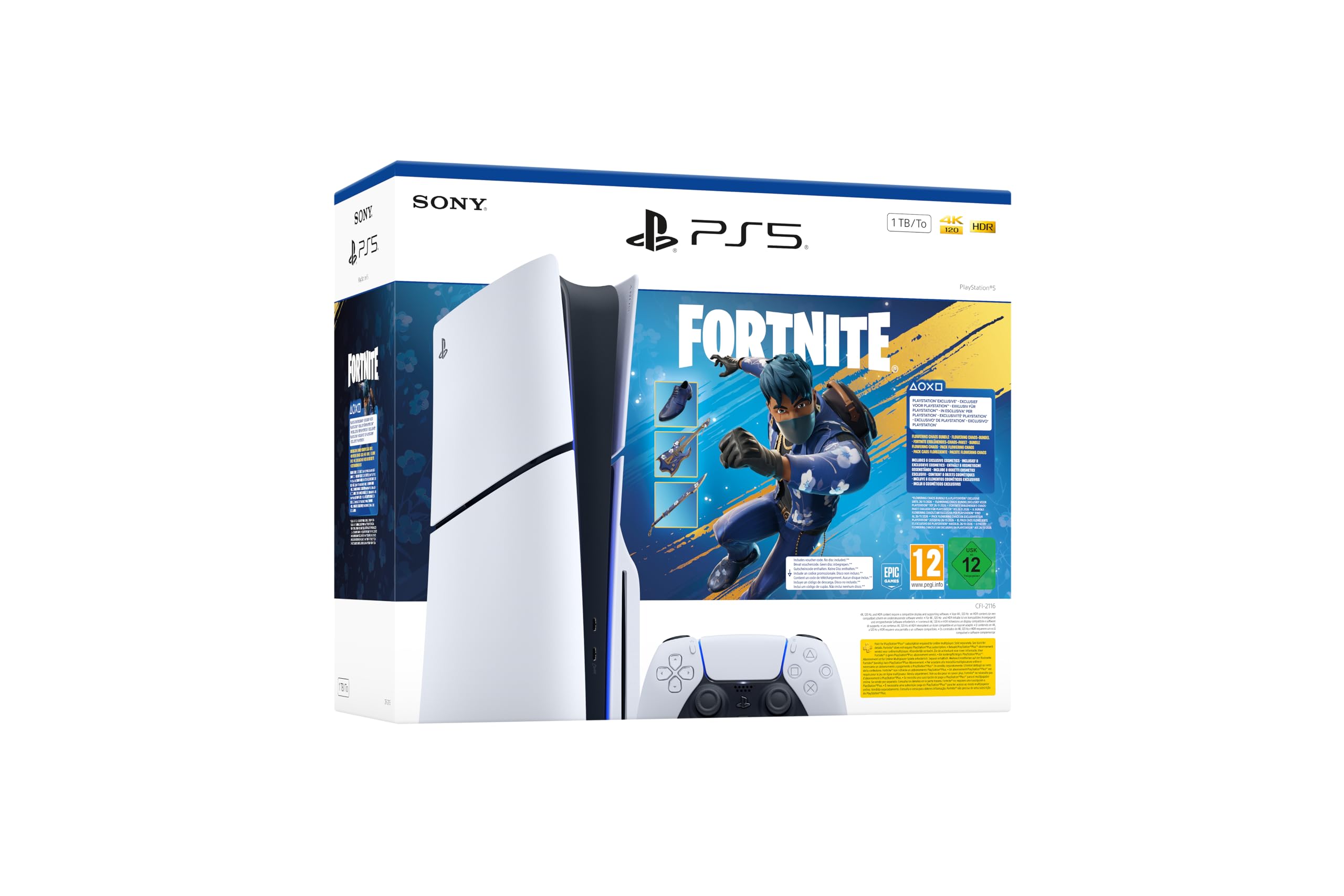 Playstation PS5 1 TB + Fortnite Flowering Chaos