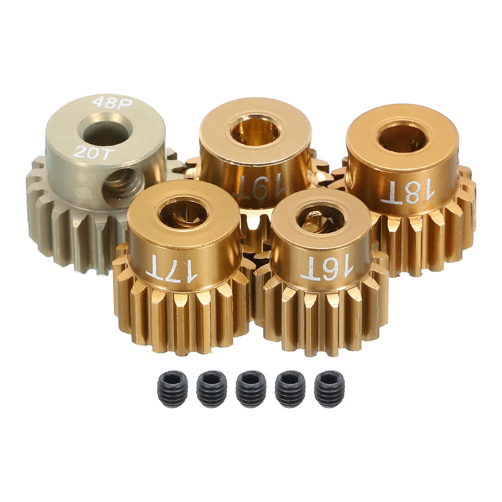 QUARKZMAN Set Ingranaggi Motore 32P 11T In Acciaio Cromato Per RC – Adattatore Albero 5 Mm Incluso, Per Truck Drift E Auto Telecomandate – Resistente E Preciso