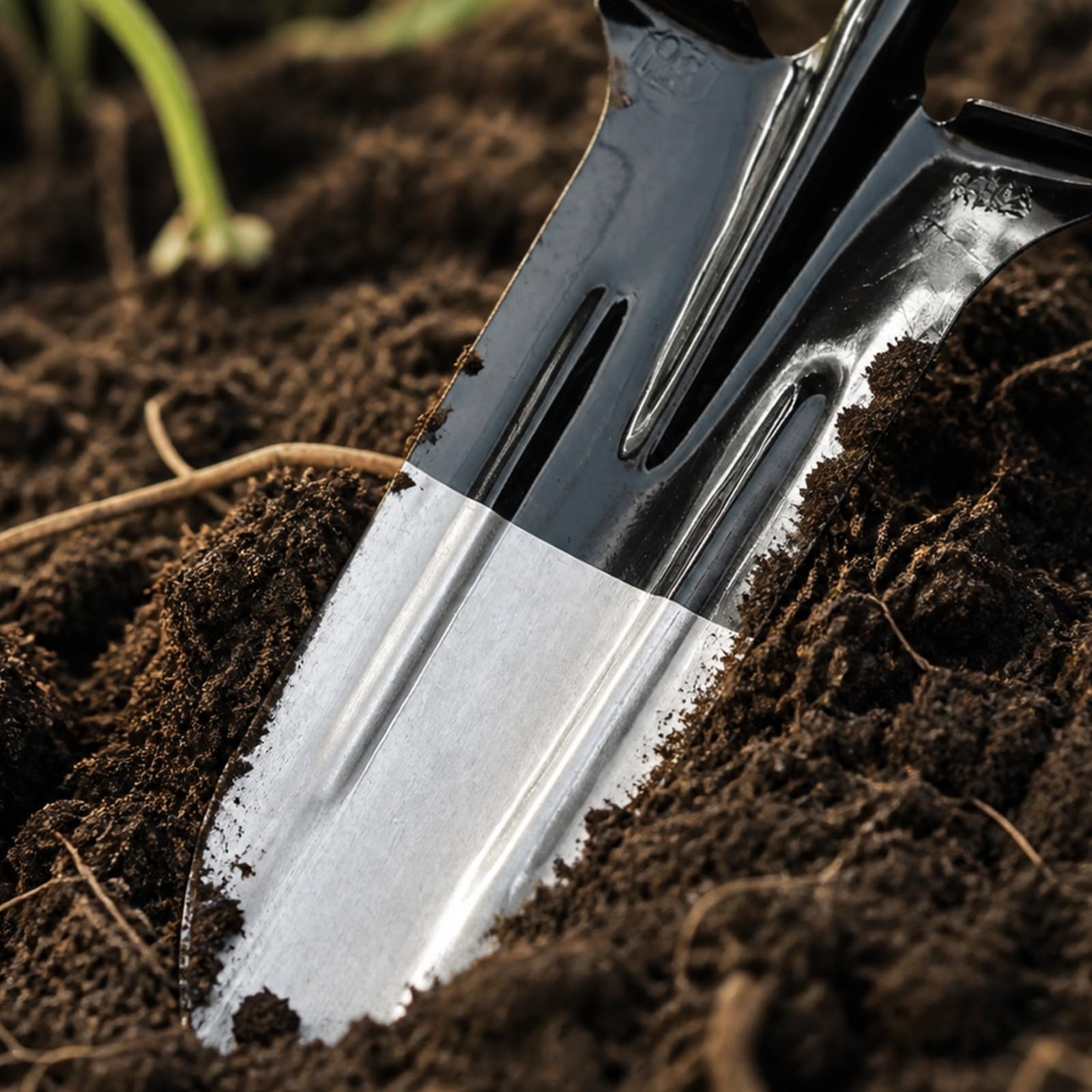 Pala Mano con Hoja Acero Templado y BOR ntado para Agujeros Profundos y Mover Escombros con Facilidad Acuada para Huertos Jardines y