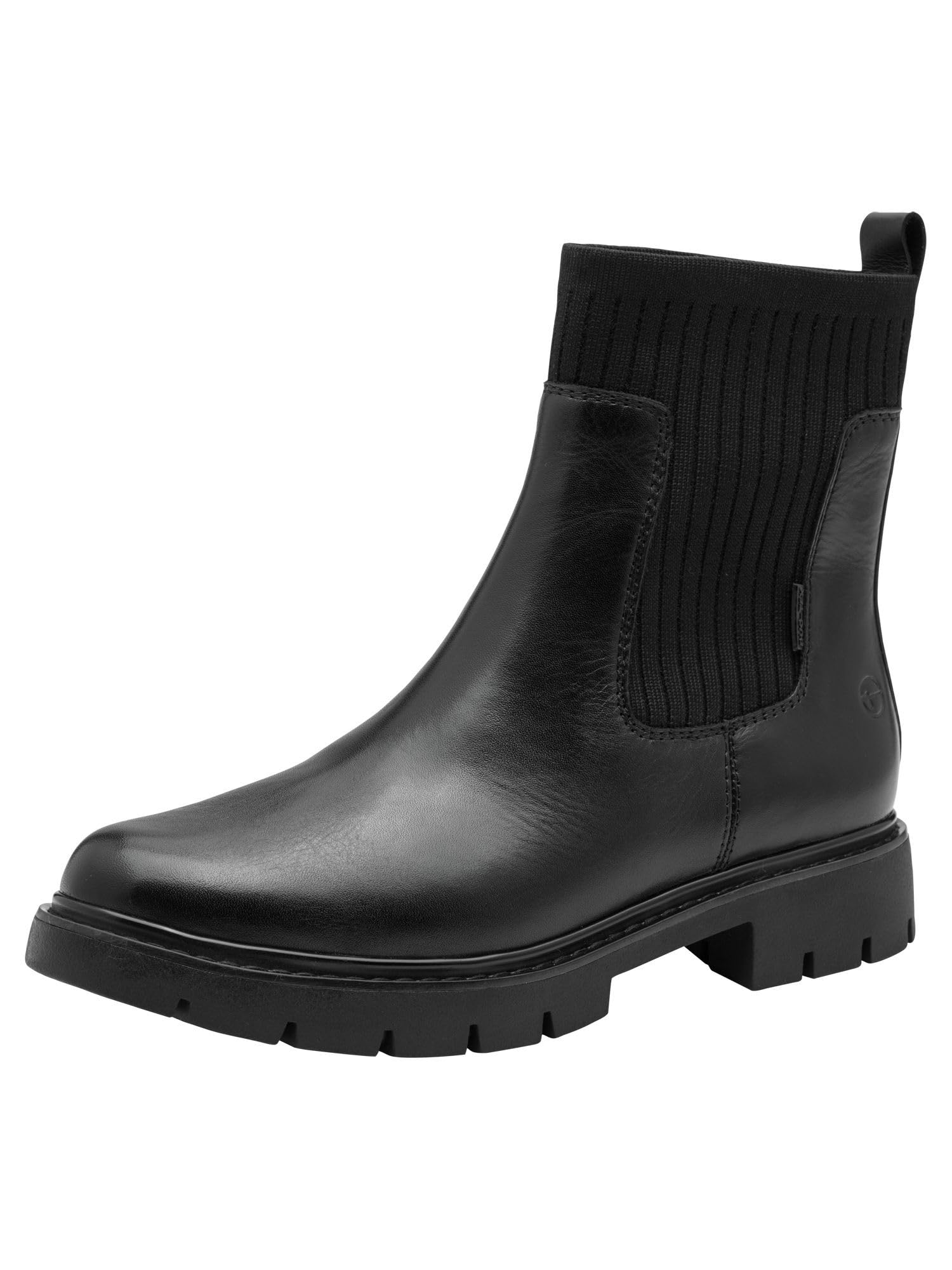 Tamaris Comfort Women’s Chelsea Boots with Zip Water-Repellent, Black, 6,5 UK
