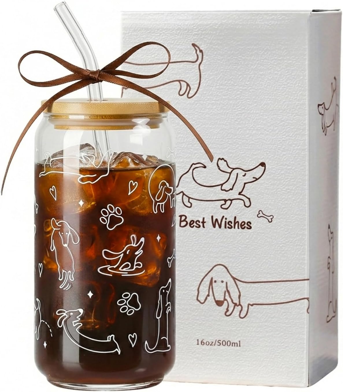 Dachshund Gift for Women Glass Cup - Only $11.99 at Amazon