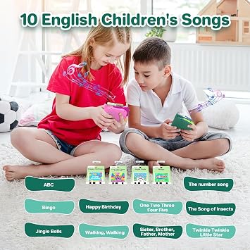 420 Words Talking Flash Cards for Toddler 3-6 Year Olds, Learning Montessori Toys with 210 Cards, Pocket Speech for Toddlers Therapy Toys, Children's Sensory Preschool Learning Educational Green