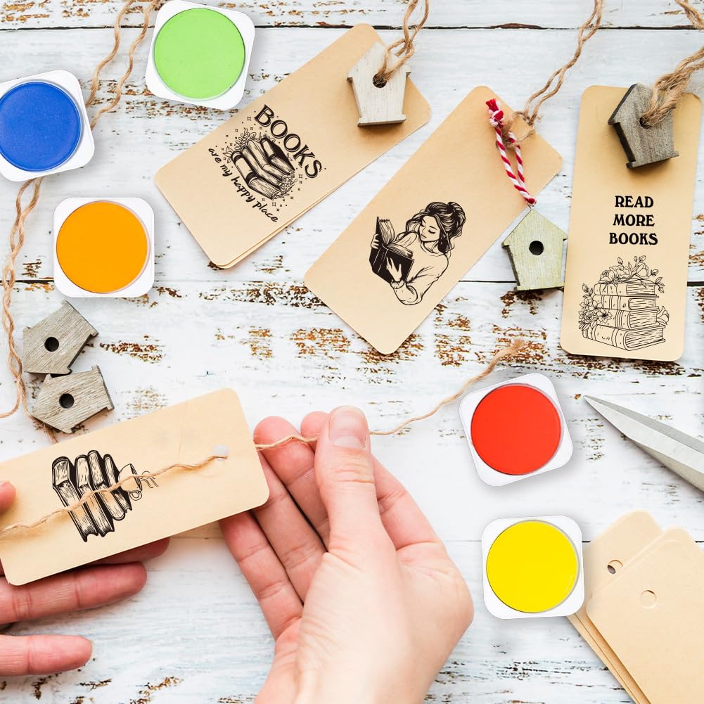 Clear Stamps PH PandaHall Reading Theme - Book Lover Journaling Stamp ...