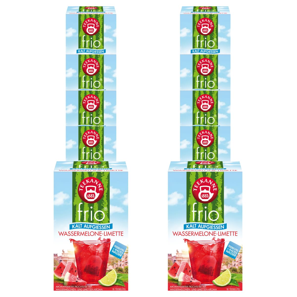 frio Wassermelone Limette 10 Packungen à 18 Beutel, 450g