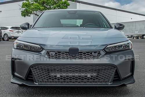 Miniatura 3 de Repuesto para todos los modelos Honda Civic 2022-2024  Poliuretano estilo R - Cubierta antiniebla de repuesto negro imprimado para parachoques