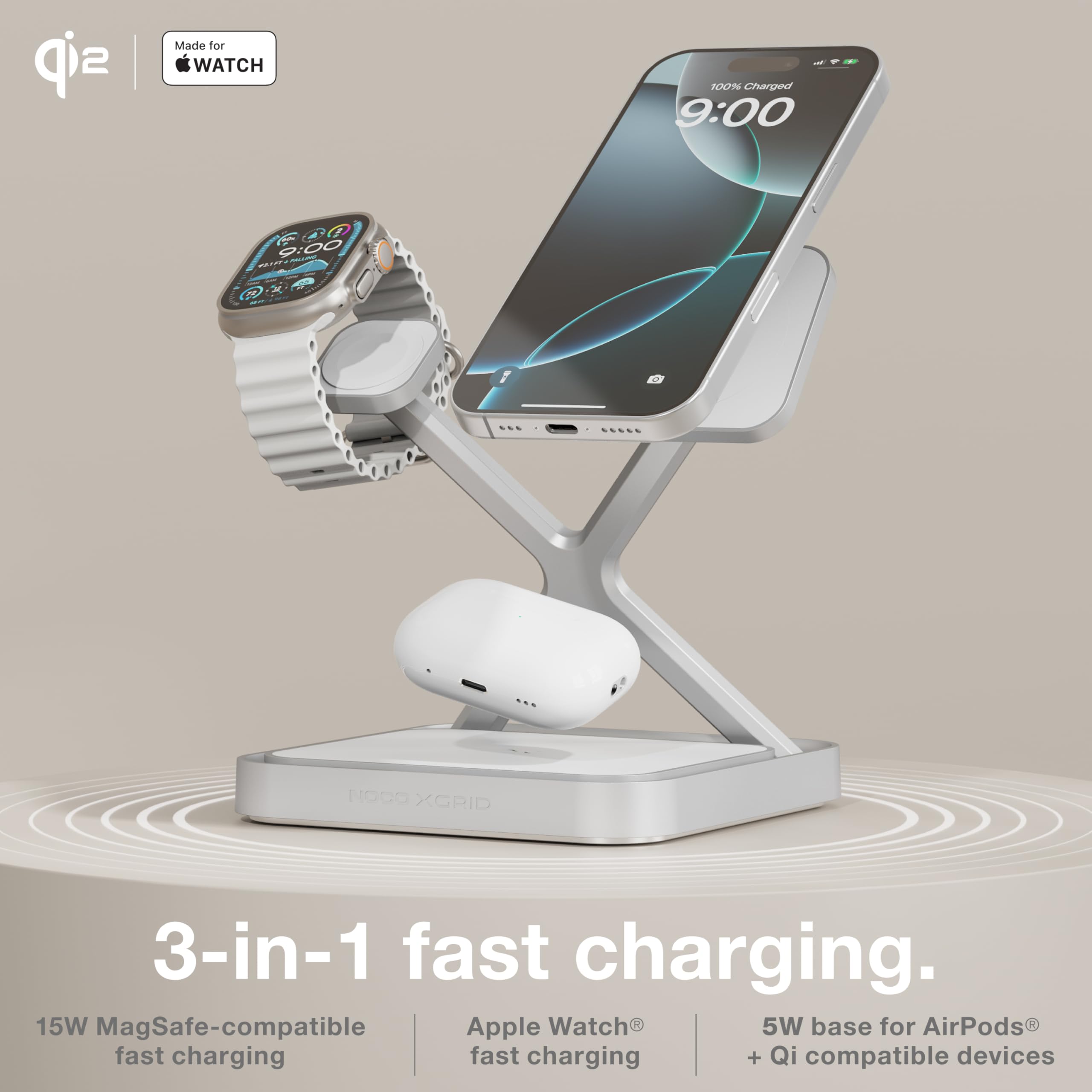Amazon.com: NOCO XGrid XDS3: 3-in-1 Wireless Charging Stand