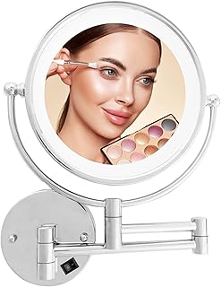 Danielle Espejo giratorio de pared iluminado ...