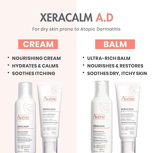 Vista 7 de Eau Thermale Avène XeraCalm A.D Bálsamo de reposición de lípidos, dermatitis atópica, propensa a eczema, sin conservantes, sin fragancia