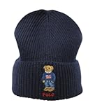 Men's Solid Flag Bear Beanie