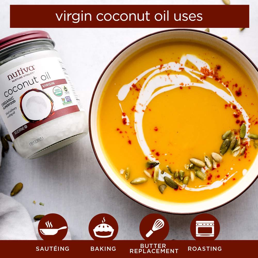 Nutiva Organiczny olej kokosowy extra virgin, 823 g