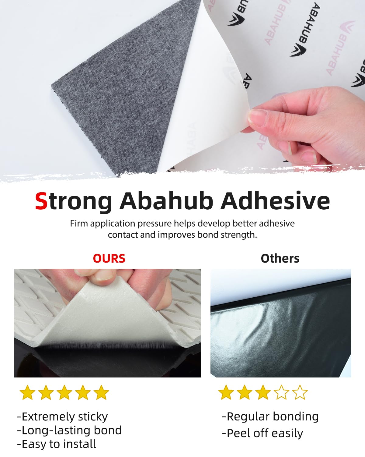Abahub Bootsbeschlag Eva Schaum Selbstklebend Boots Bodenbelag rutschfeste Surfboard Traktionspolster Griffmatte Marine Boot Decking Matte für Boote Yachtboden SUP Paddleboard Kajak