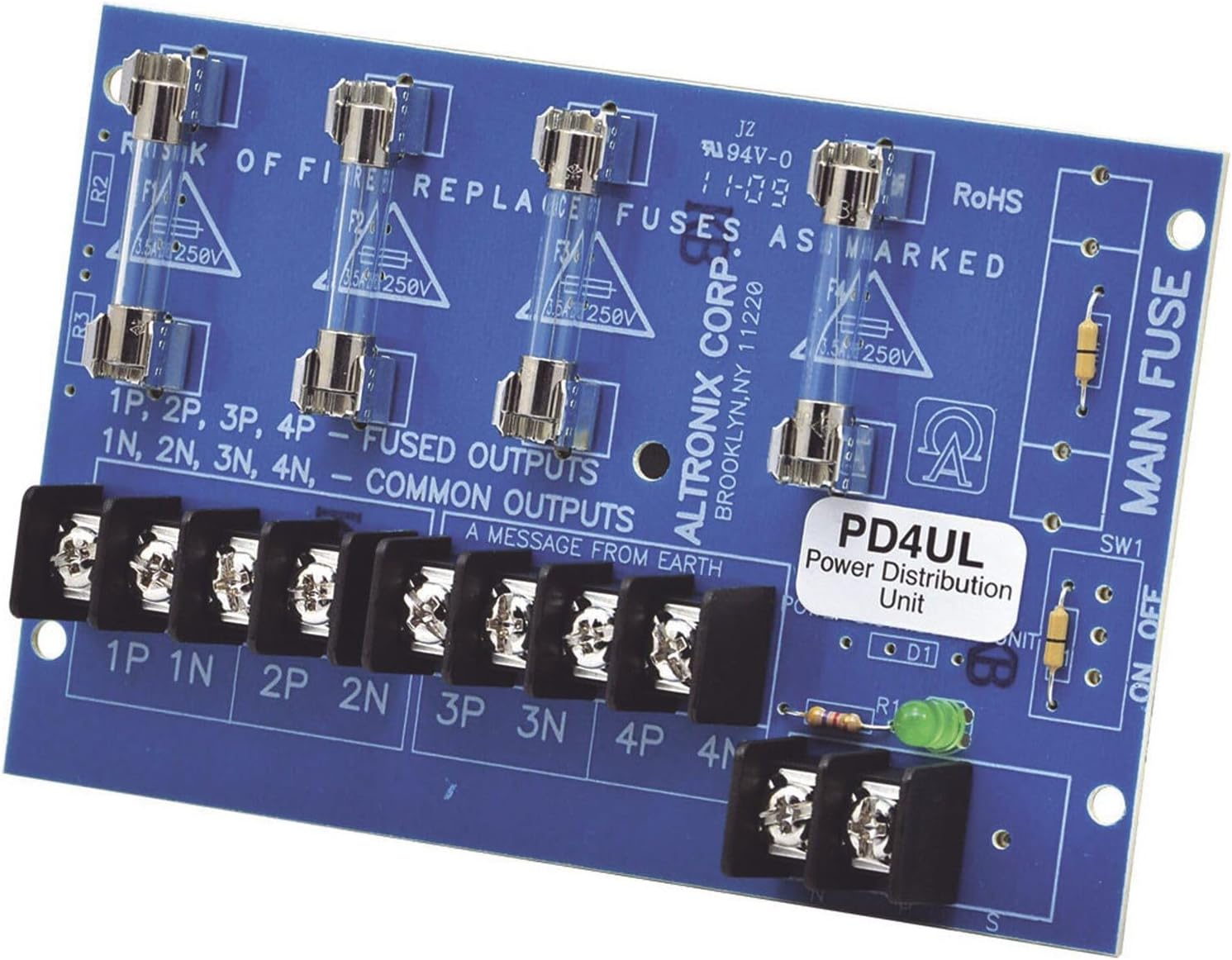 ALTRONIX PD4UL PLC Board, Power Distribution Module