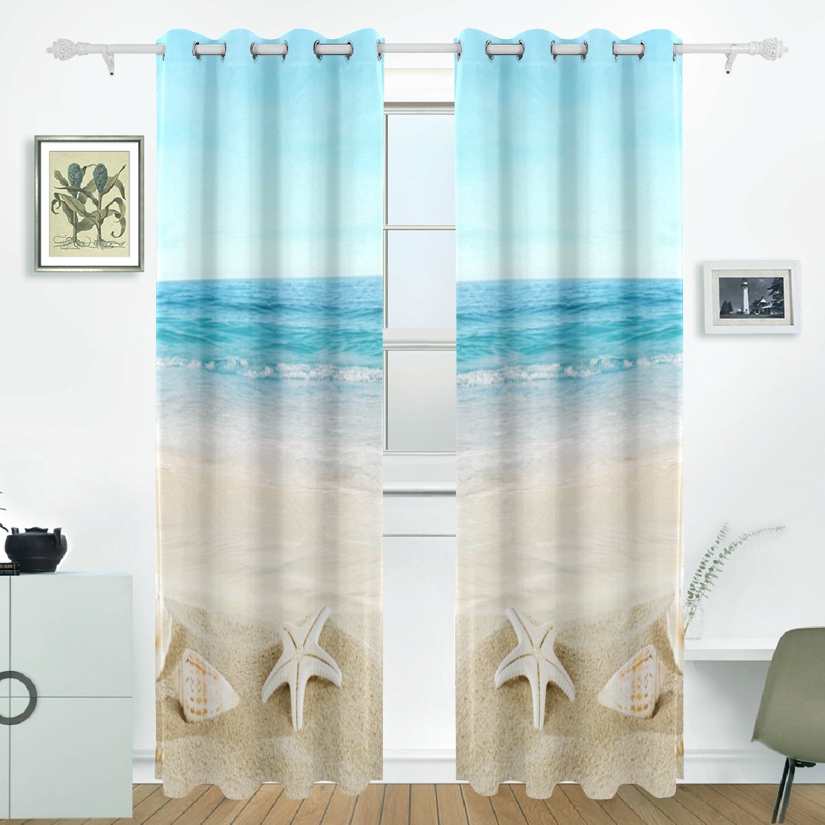 Tropical Patio Door Curtains Curtains & Drapes