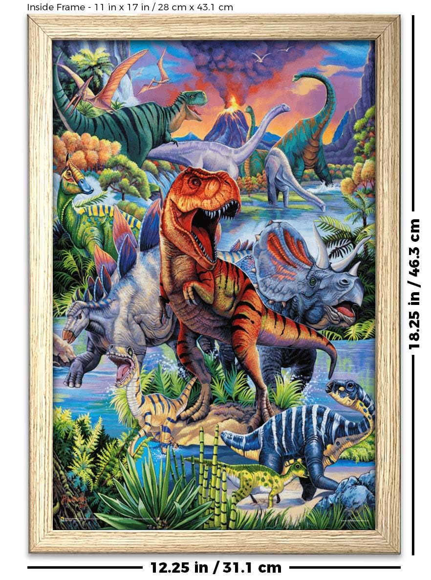 Amazon.com: Scorpio Posters Dinosaurs by Jenny Newland Art Poster