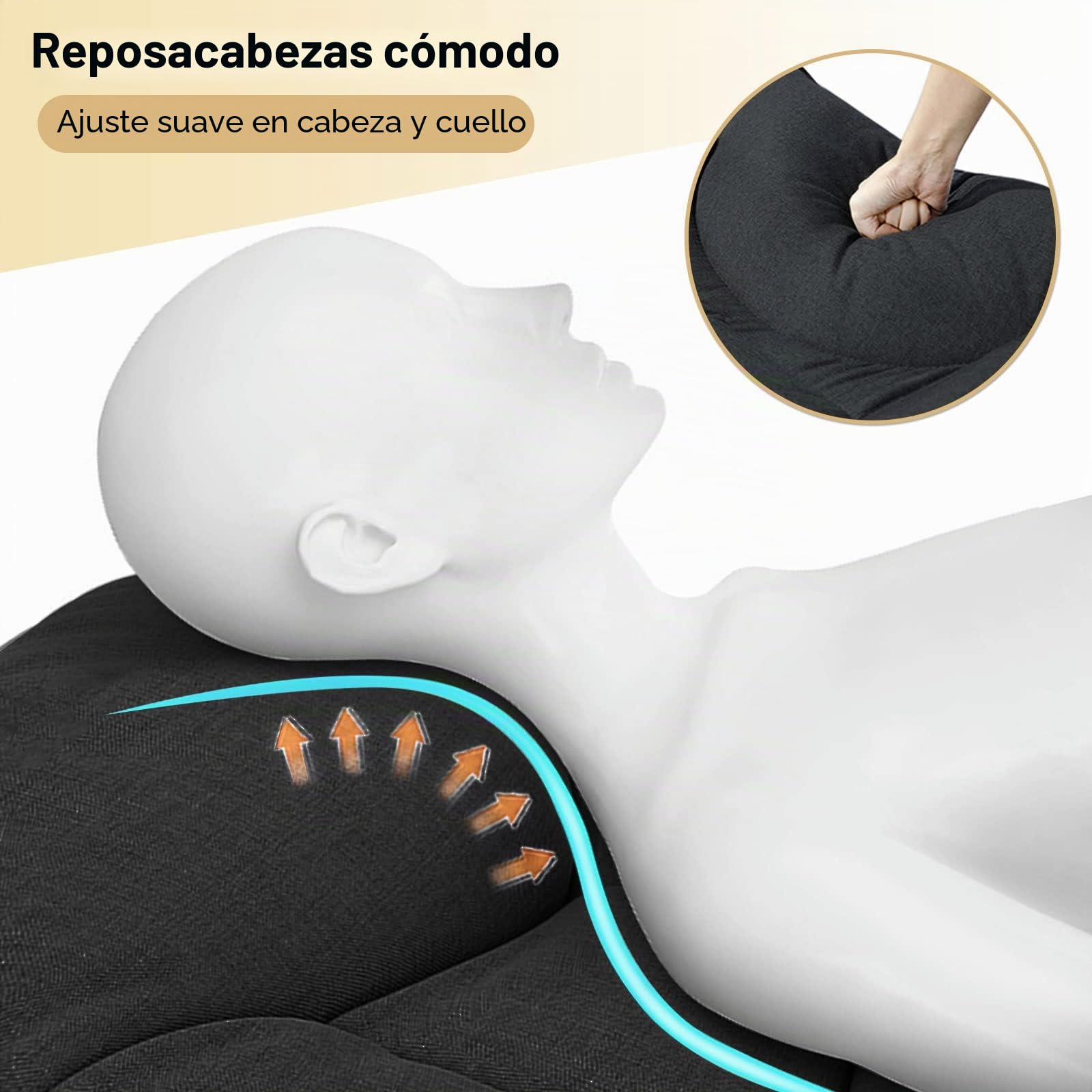 ATORPOK SHOP Cama de camping plegable, extra ancha, plegable, cama de campamento para exterior, jardín interior