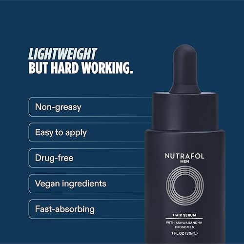 Miniatura 6 de Nutrafol Suero para el cabello para hombre, clínicamente probado para apoyar una cobertura visiblemente más gruesa del cabello y el cuero cabelludo,