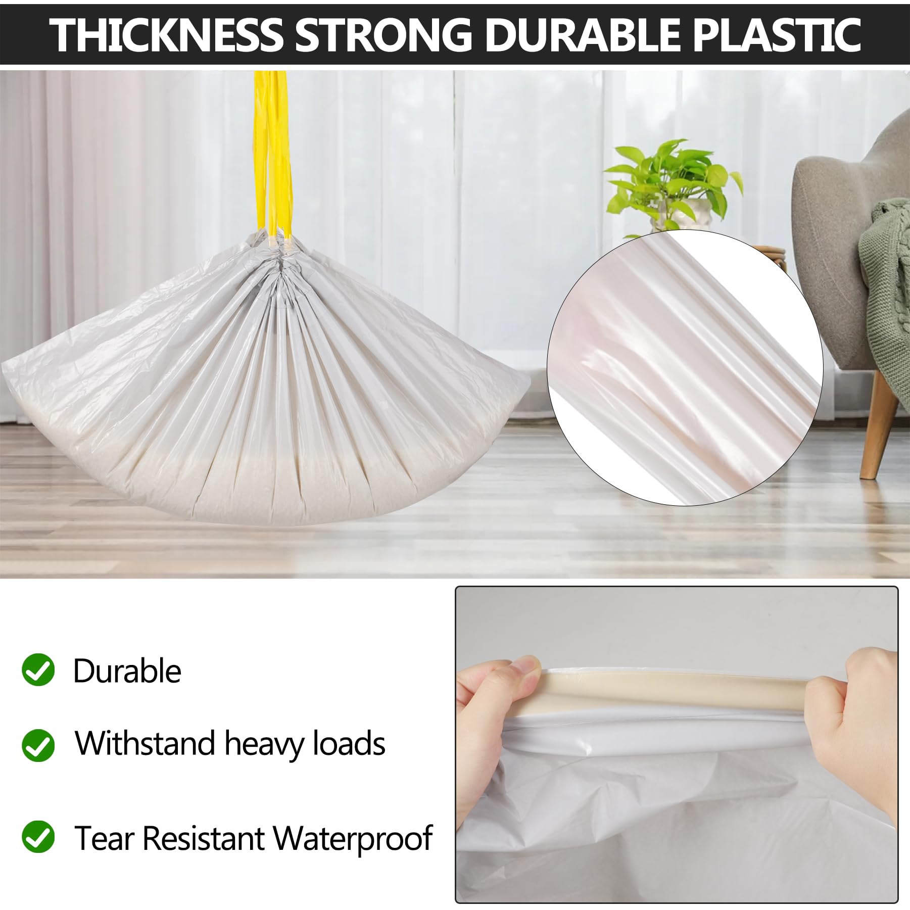 30 bolsas de arena para gatos, compatibles con Neakasa M1 con parte superior abierta, autolimpiable, bolsas de basura supergruesas de 3 mils, bolsas de basura de 27 x 13 pulgadas