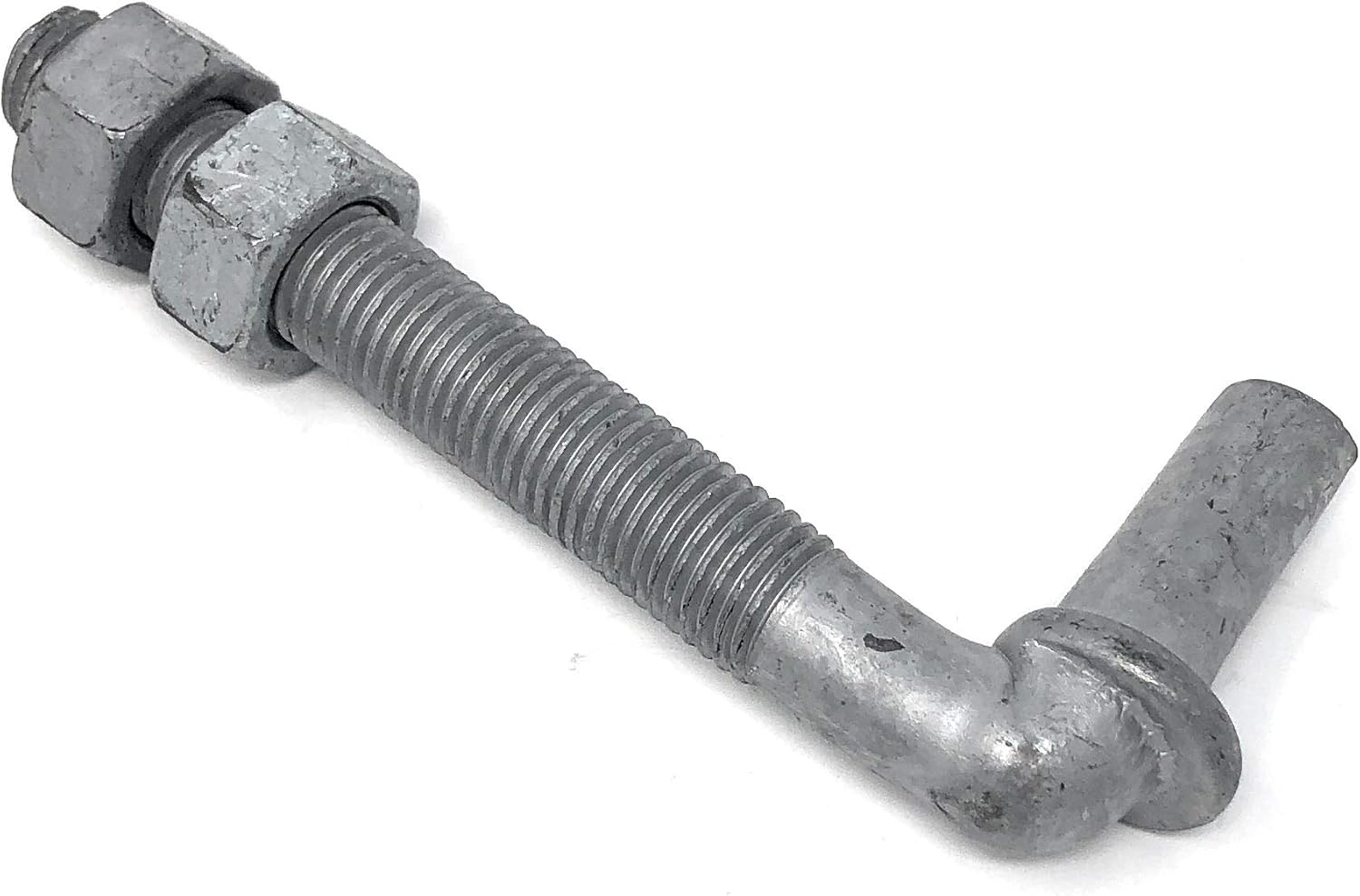 J-Bolt Galvanized with 2 Nuts Attached 2 Pc Pack 5/8 x 4-1/2\ 