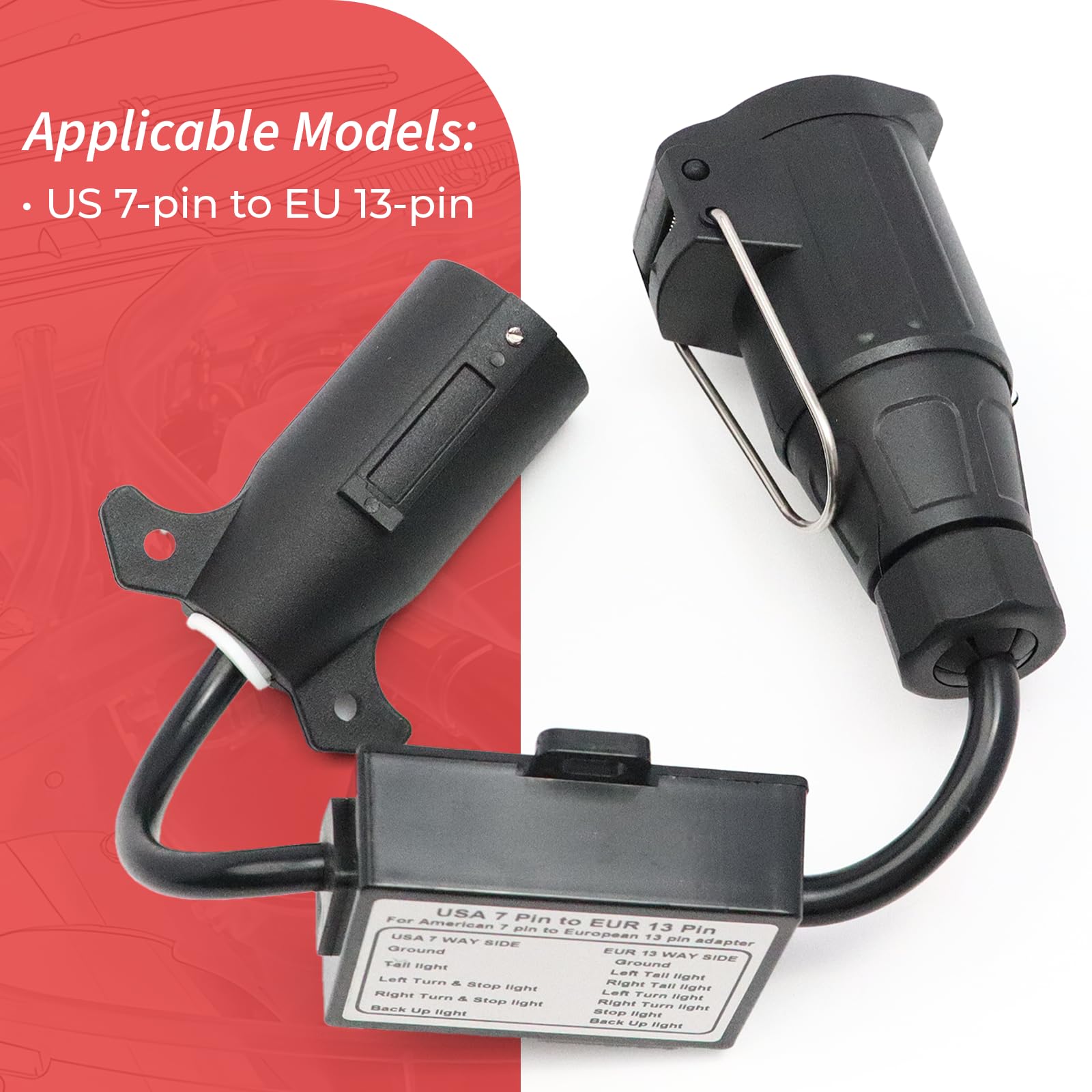 Conector de remolque para coche y camión