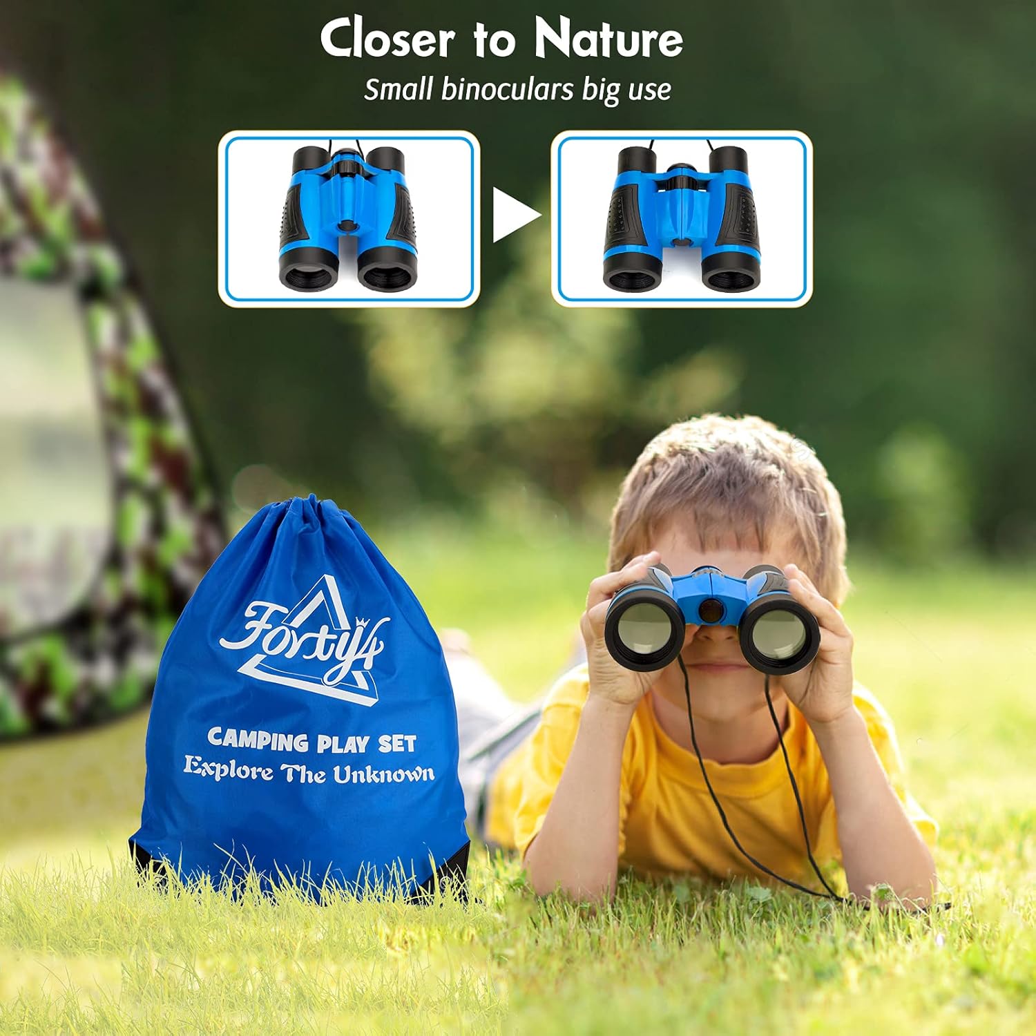 FORTY4 Kids Camping Tent Set,15PCS Bug Catching Kit with Camouflage Military Pop Up Play Tent ,Camping Toys Kids Explorer Kit, Nature Exploration Toys Butterfly Nets for Kids : Toys & Games