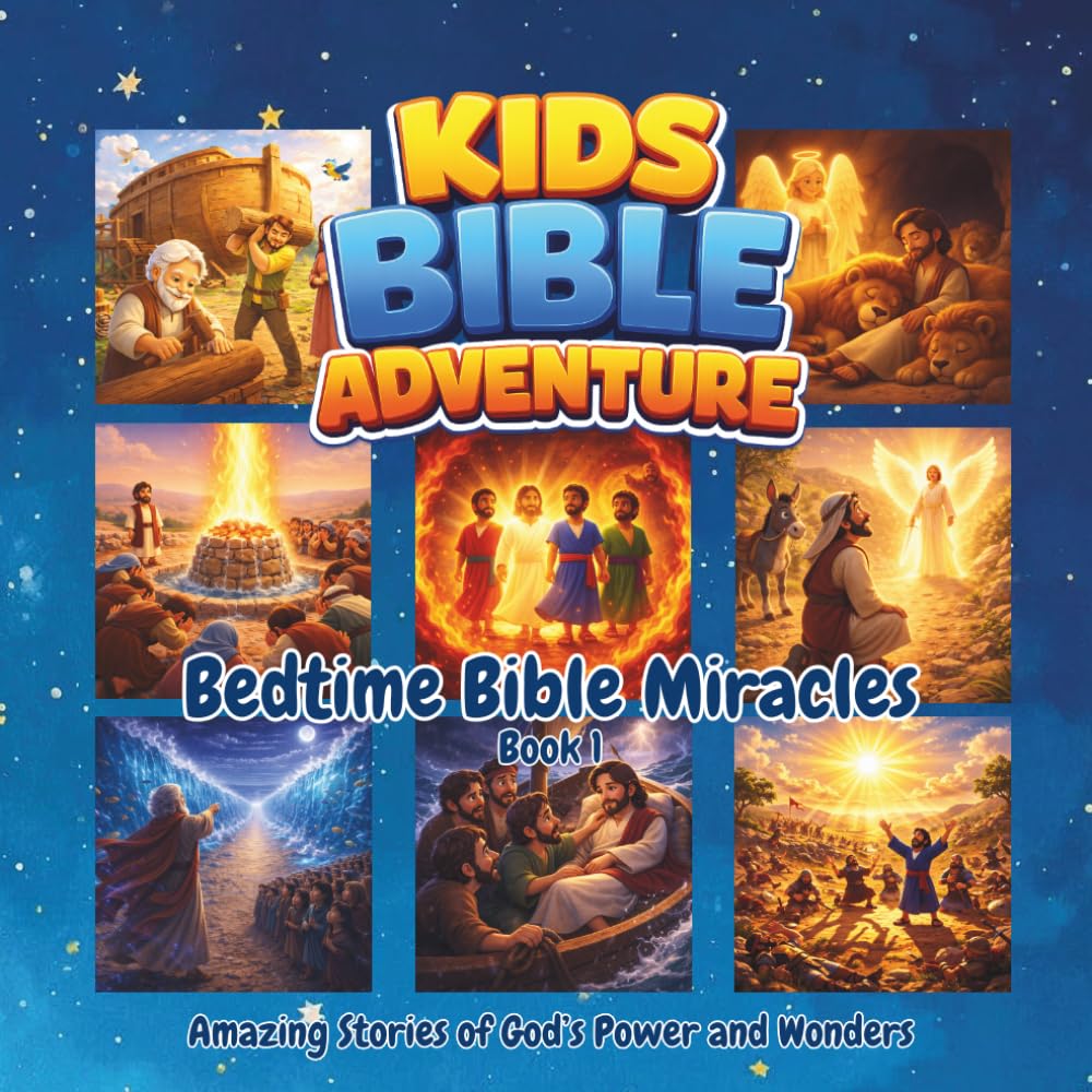 Kids Bible Adventure: Bedtime Bible Miracles: Amazing Stories of God's Power and Wonders