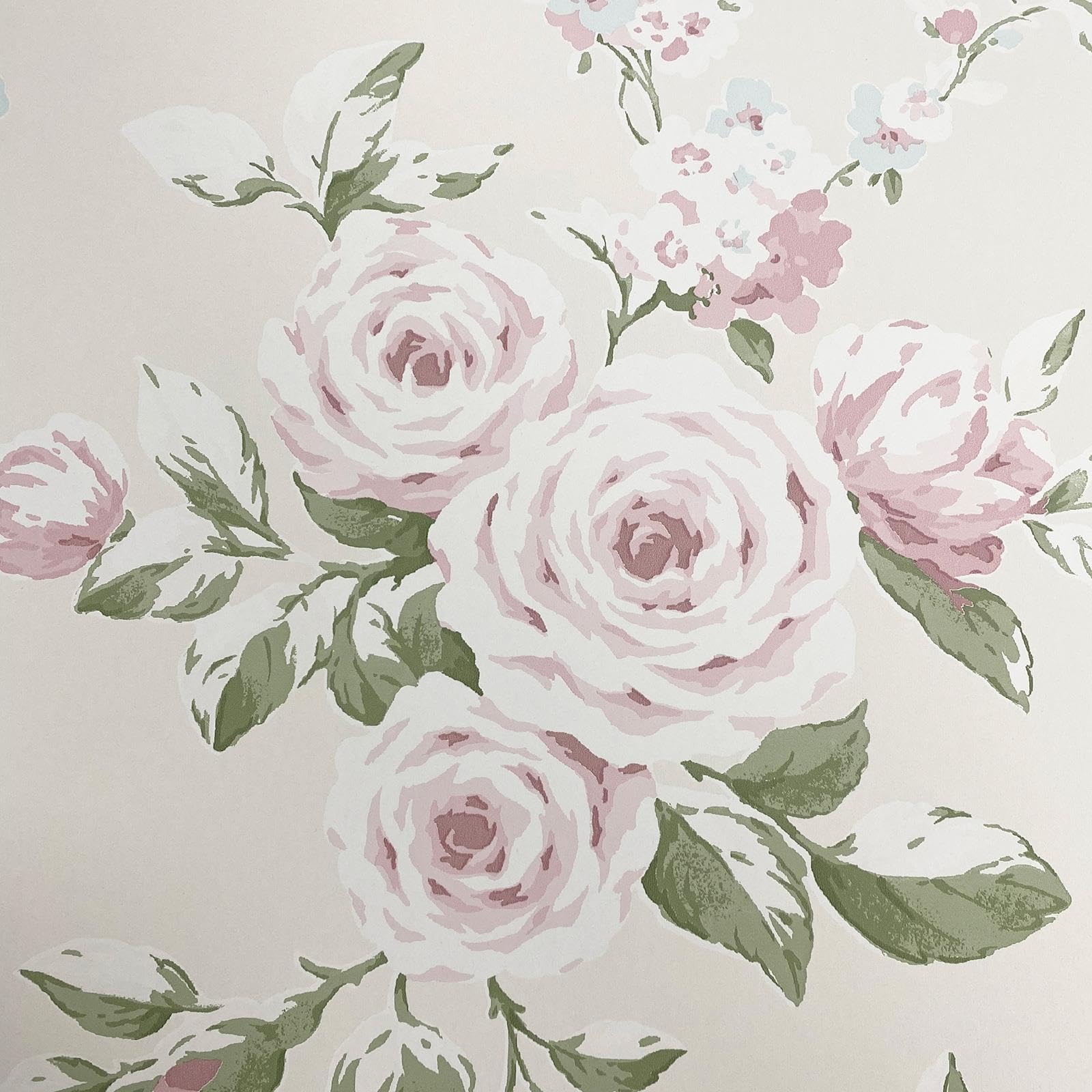 Catherine Lansfield Canterbury Floral Wallpaper Cream