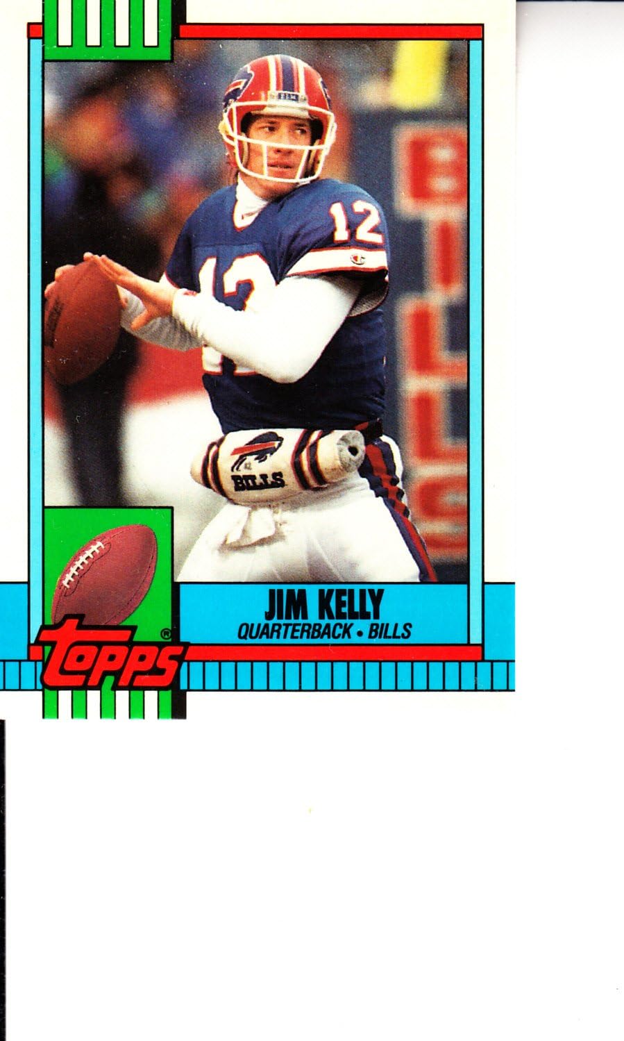 1990 Topps 207 Jim Kelly Football Card Sports & Outdoors