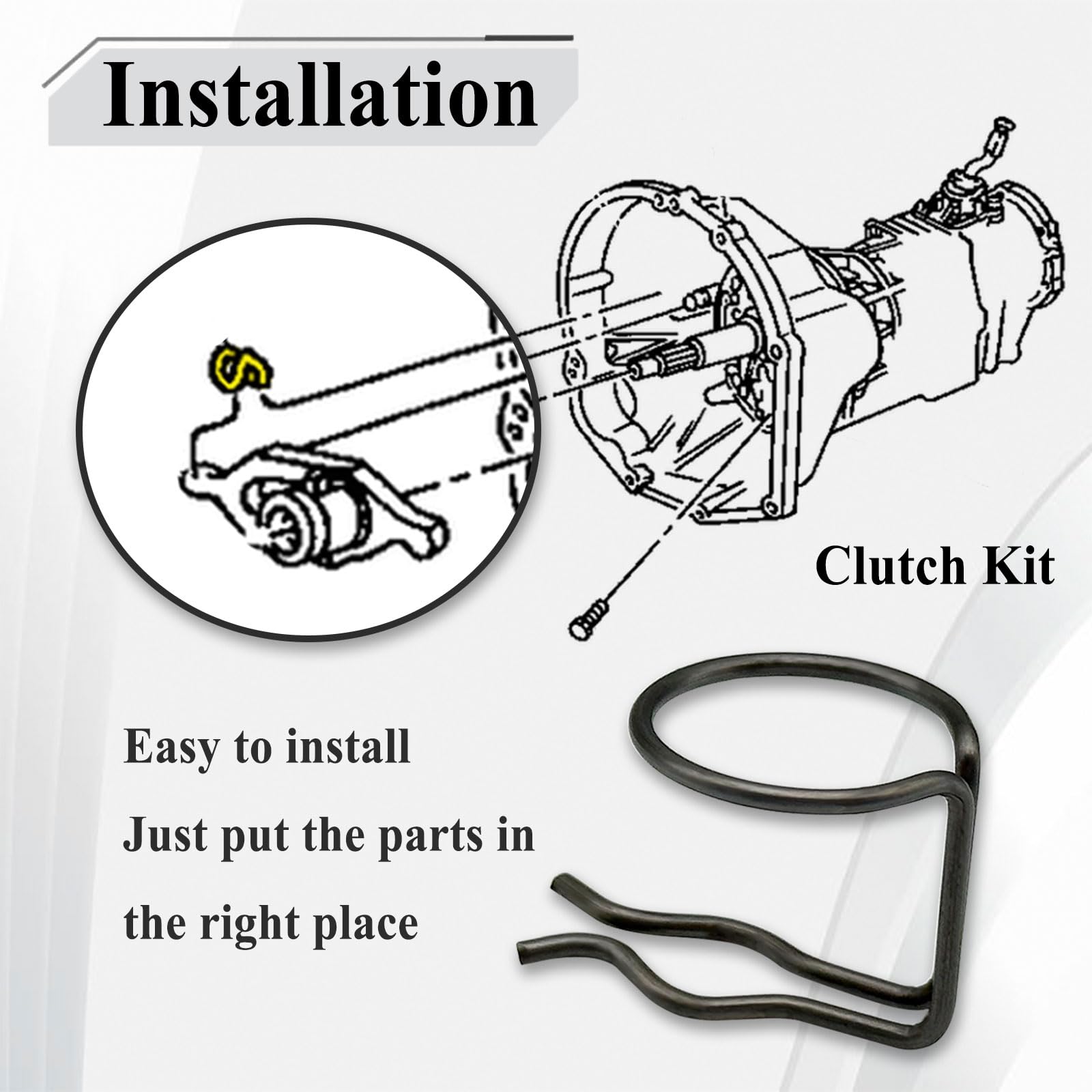 Amazon.com: 52087542 Clutch Release Pivot with 4 Pcs 4338855 