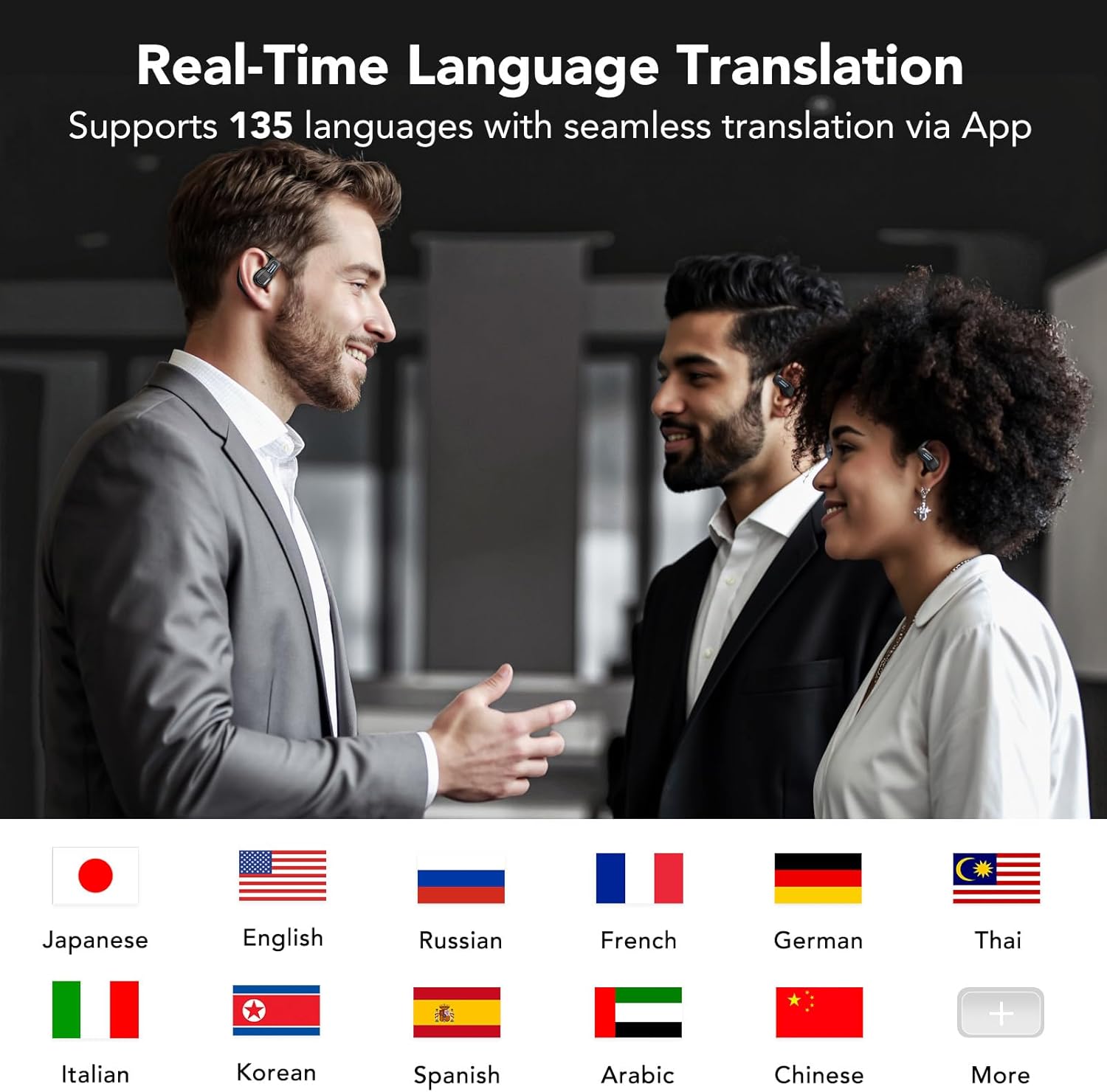 ERAZER X8 Earbuds supporting 135 languages