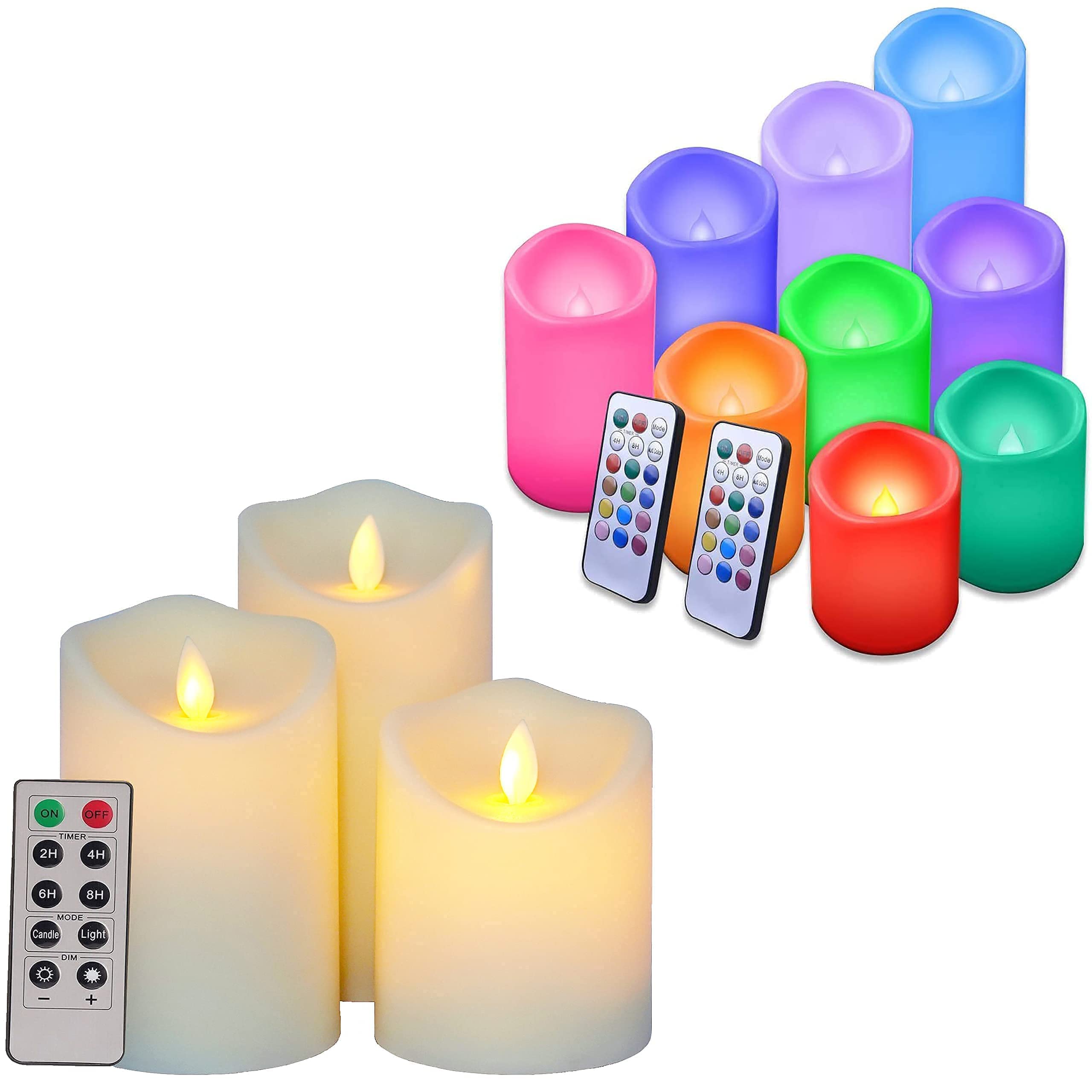 Enido flameless candles battery operated candles led candles with