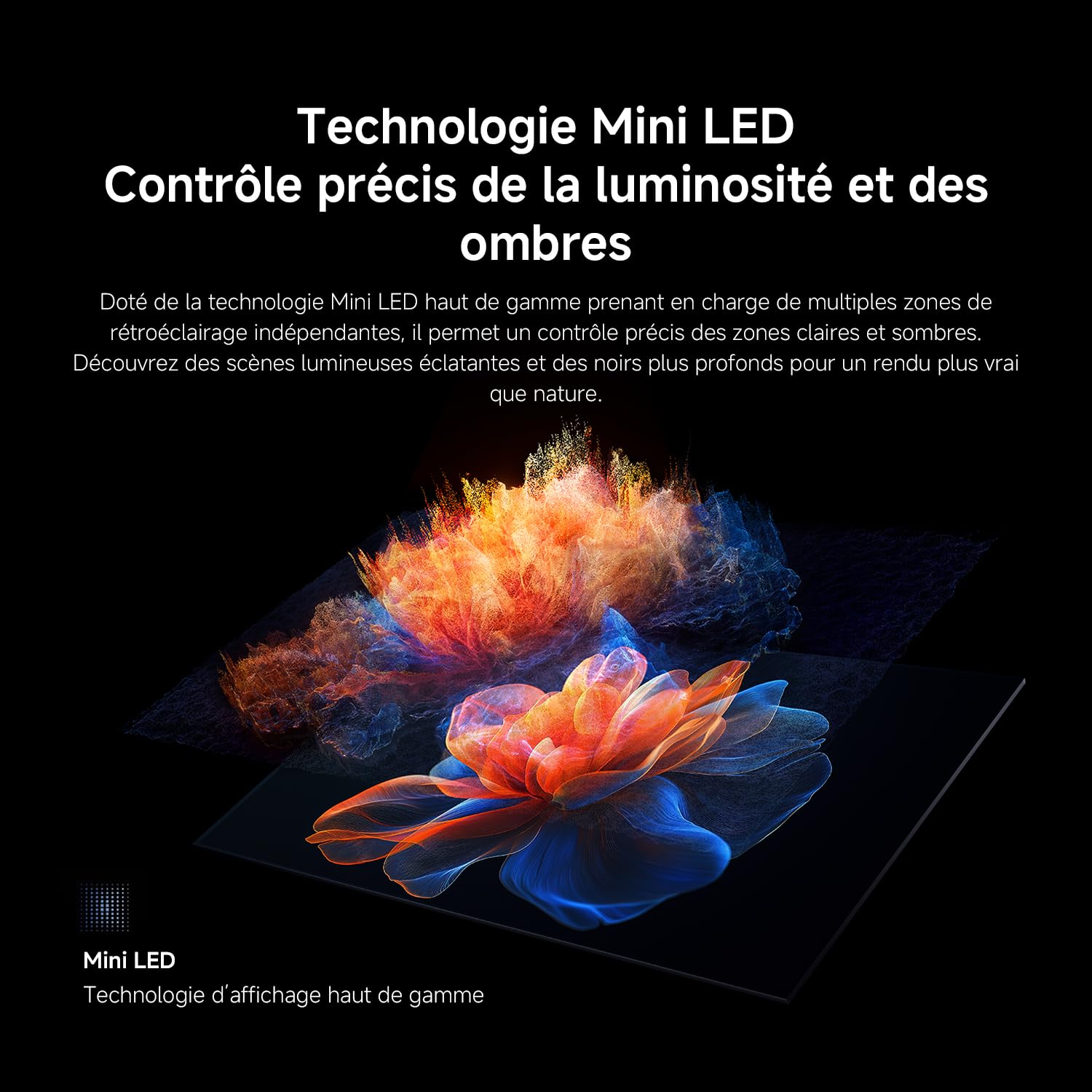XIAOMI TV FX Mini LED 43" (101 cm) | Smart TV QD-Mini LED 4K UHD | Fire TV, HDR10+, MEMC | DTS:X, AirPlay 2, Mode Filmmaker, Commande Vocale Alexa