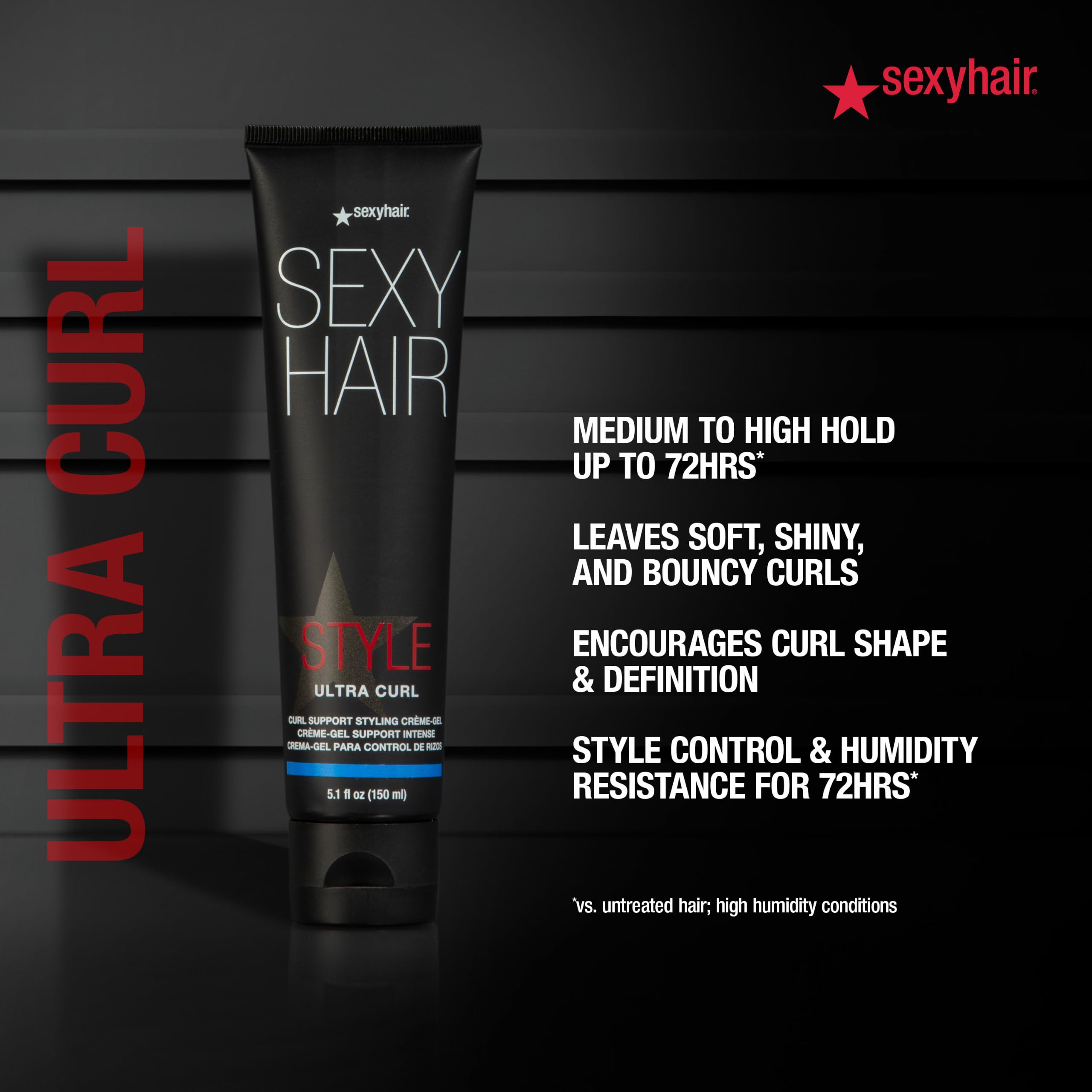 SexyHair Style Ultra Curl Support Styling Crème-Gel, 5.1 Oz