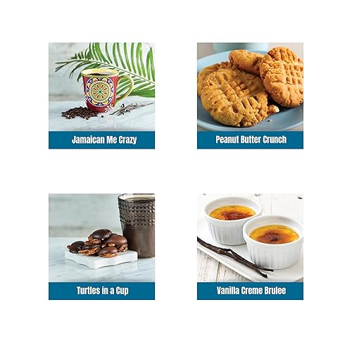 Miniatura 5 de Paquete de muestras de café con sabor gourmet, 12 cafés con sabor único, tostado por Door County Coffee