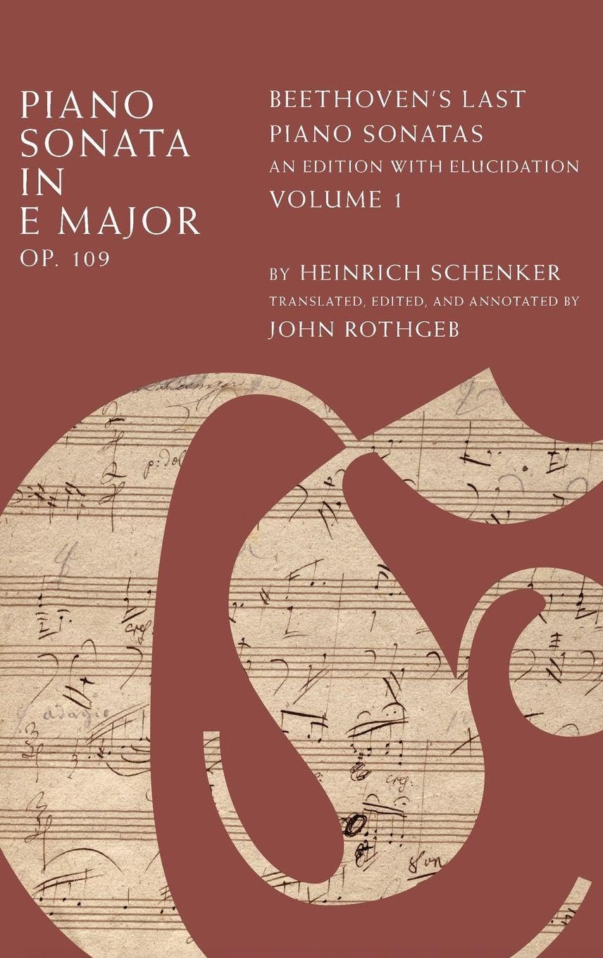 Partition Sonate op. 109 Beethoven édition de prestige avec analyses