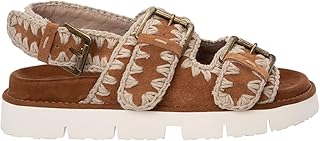 Mou Sandalia ante con hebillas cuero SW461003A