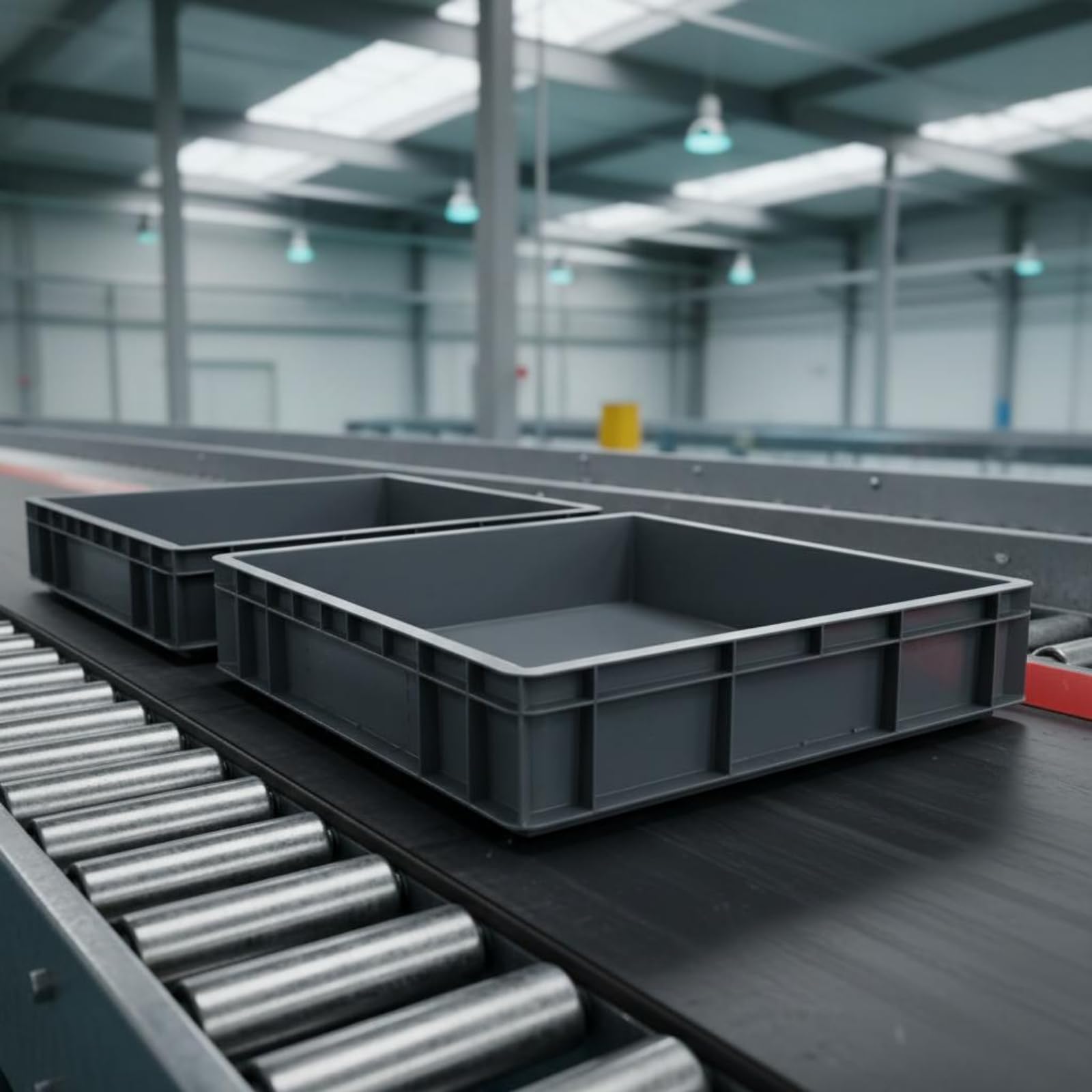 Colcolo Cassone Industriale Contenitore Logistico Scatola Impilabile in HDPE Struttura Robusta per Smistamento Pezzi Adatto a Magazzino Officina Movimentazione Articoli, Blu, EU5616