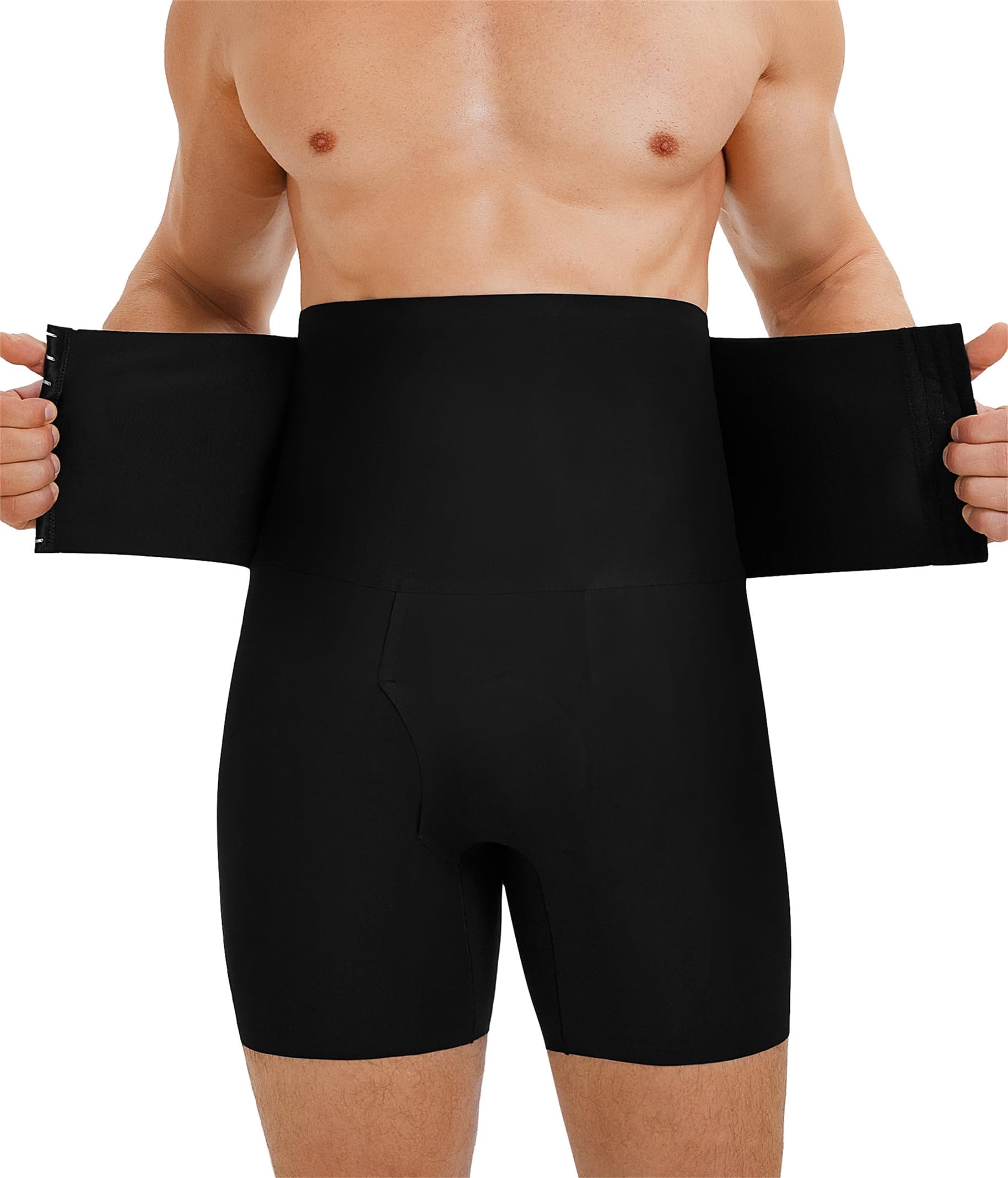 TAILONGMen's Shapewear Tummy Control Shorts High Waist Underwear Slimming Body Shaper Compression Boxer Brief