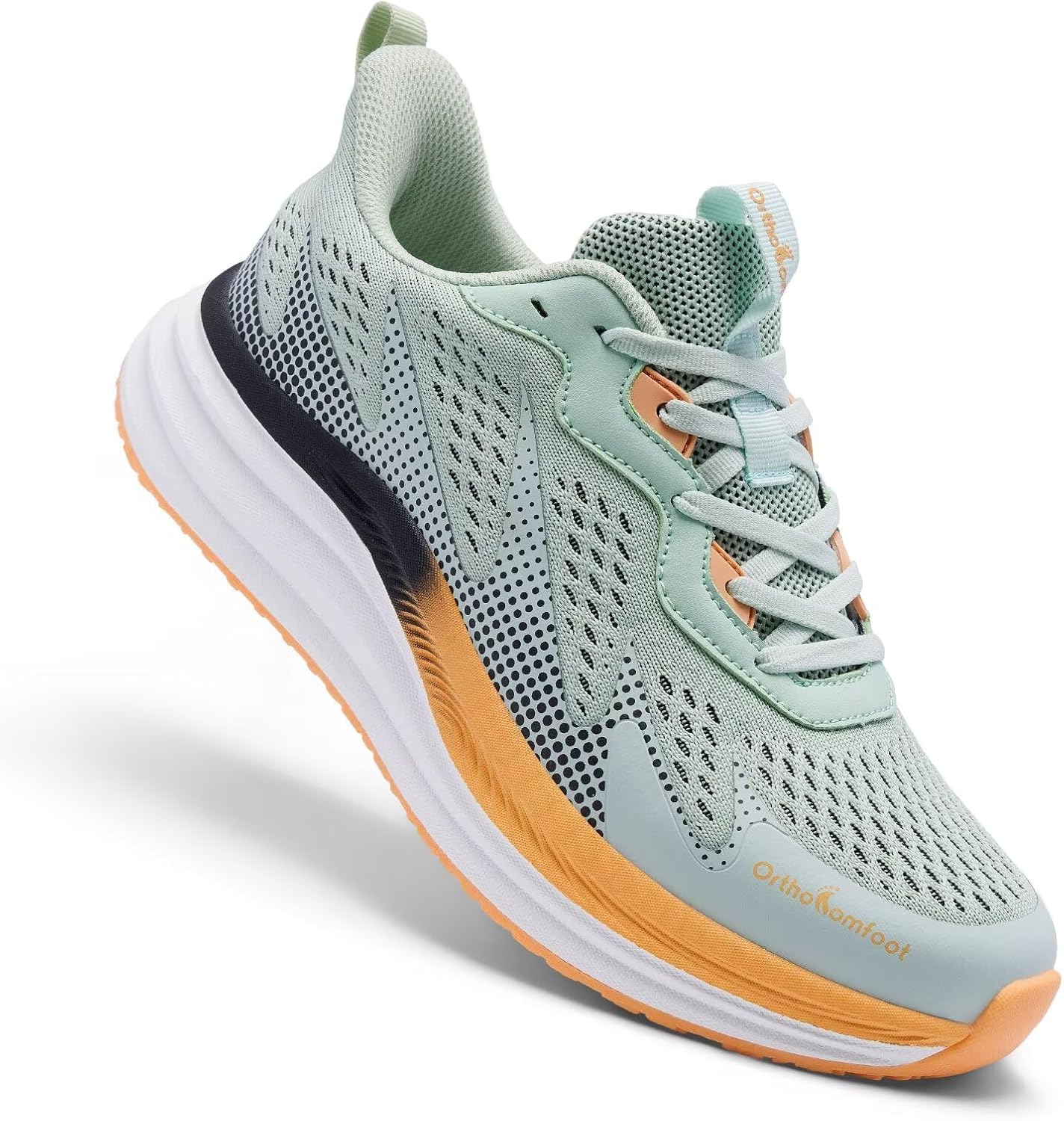 Men's Orthopedic Road Running Shoes: Comfortable Arch Supports Plantar Fasciitis Orthotic Sports Fashion Sneakers, Casual Outdoor Hiking Tennis Athletic Walking Shoes for Foot Heel and Pain Relief