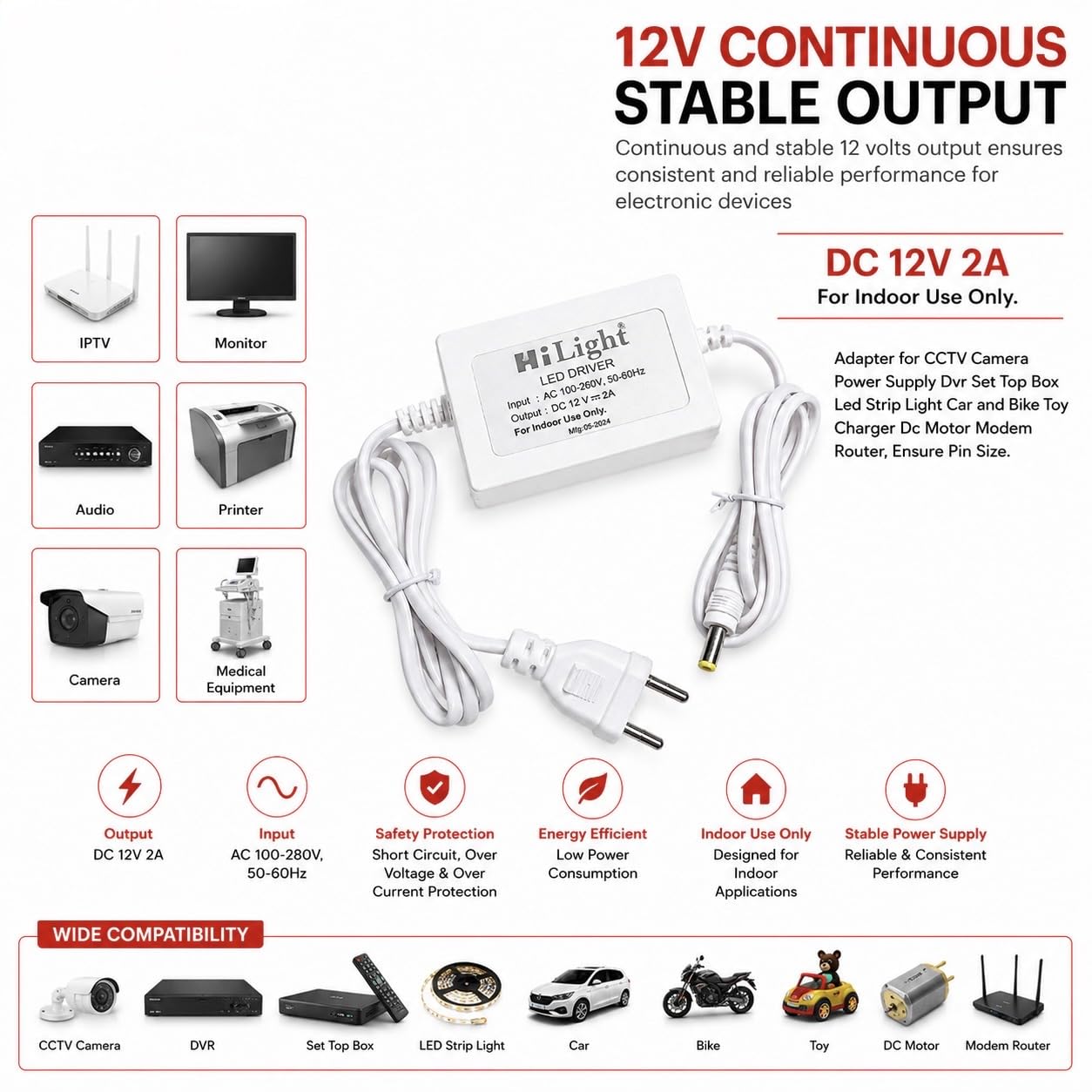 DODOMI 11.6 CCTV LED MONITOR DC12V-2A DODOMI 11.6 CCTV LED MONITOR
