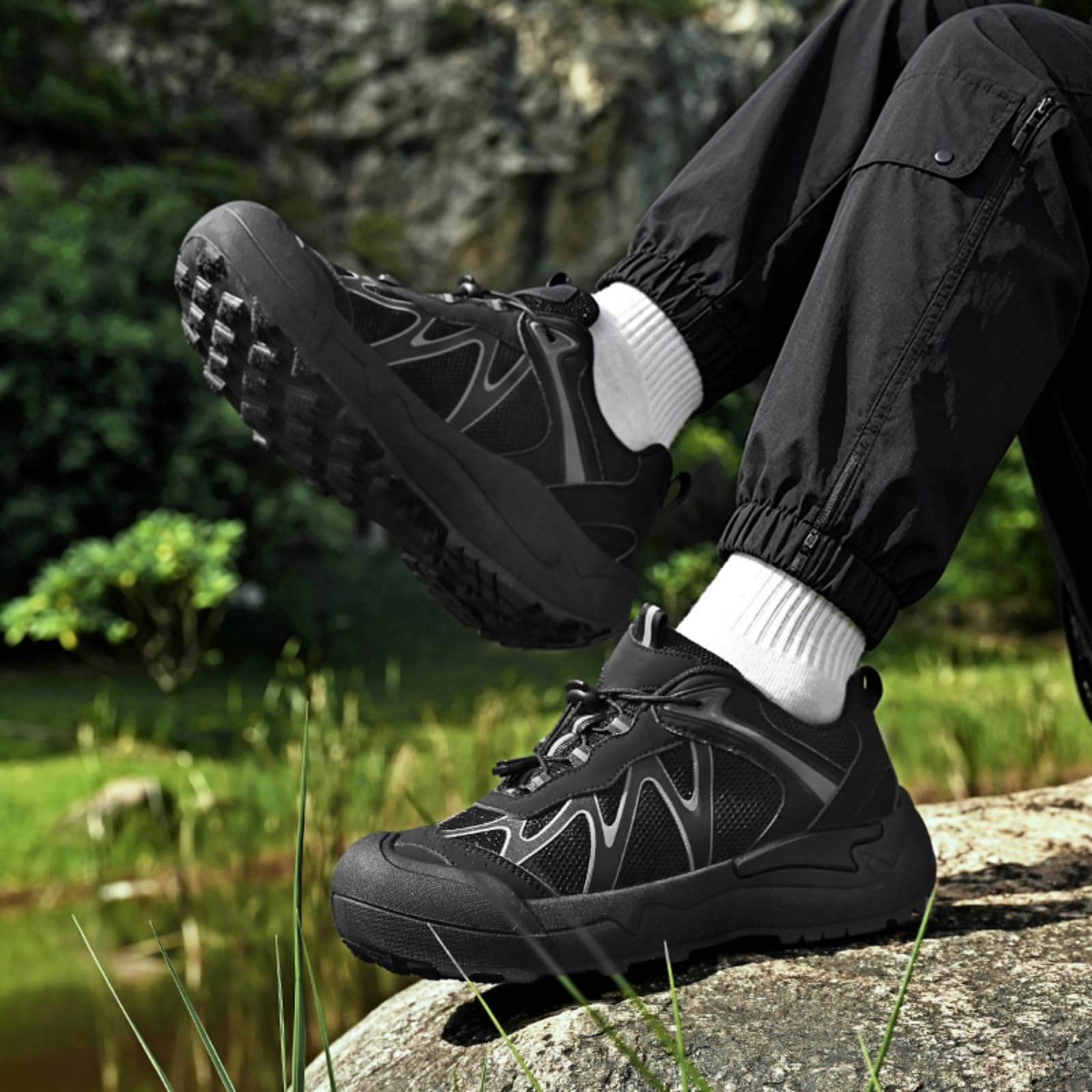 Męskie buty trekkingowe oddychające chodzenia świeżym powietrzu