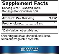 Vista 2 de Douglas Laboratories - Pregnenolona 5 mg. - Apoya el cerebro y el sistema nervioso* - 100 Tabletas
