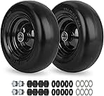 11x4.00-5” Flat Free Lawn Mower Tire and Wheel with Bearing Bore 3/4