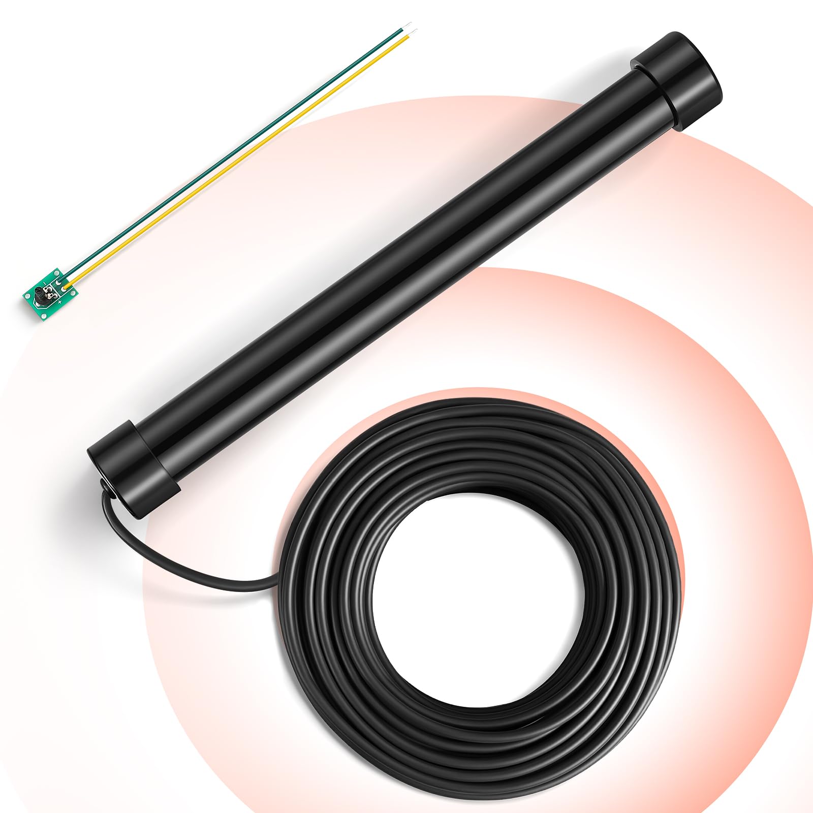 Moonshan Universal Vehicle Exit Wand Sensor for Automatic Gate Opener 50FT Driveway Car Detector Compatible with Mighty Mule, Ghost Controls, liftMaster Vehicle Door Opening Systems