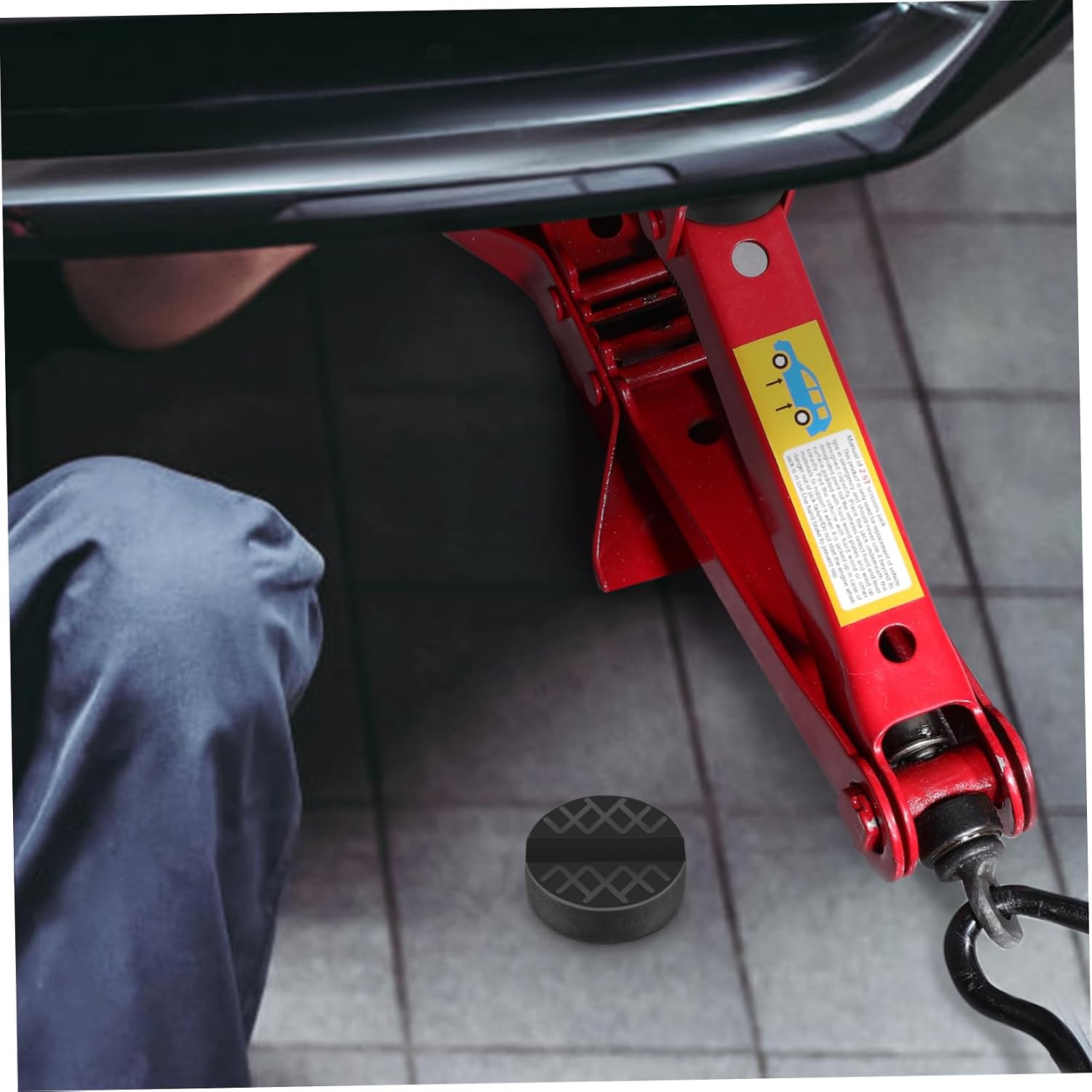 HANABASS 4 Pcs Car Jack Rubber Blocks Jack Stand Pad High Hardness Vehicle Maintenance