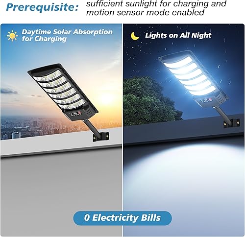 Miniatura 5 de Luces solares impermeables para exteriores, gran angular, luces solares para exteriores del atardecer al amanecer con sensor de movimiento y control