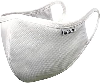 Maskari Reusable 3 Layer Face Mask | HeiQ Viroblock | Breathable & Sporty | Sizes for Men, Women, Teens & Kids | With & Without Adjustable Ear Loops