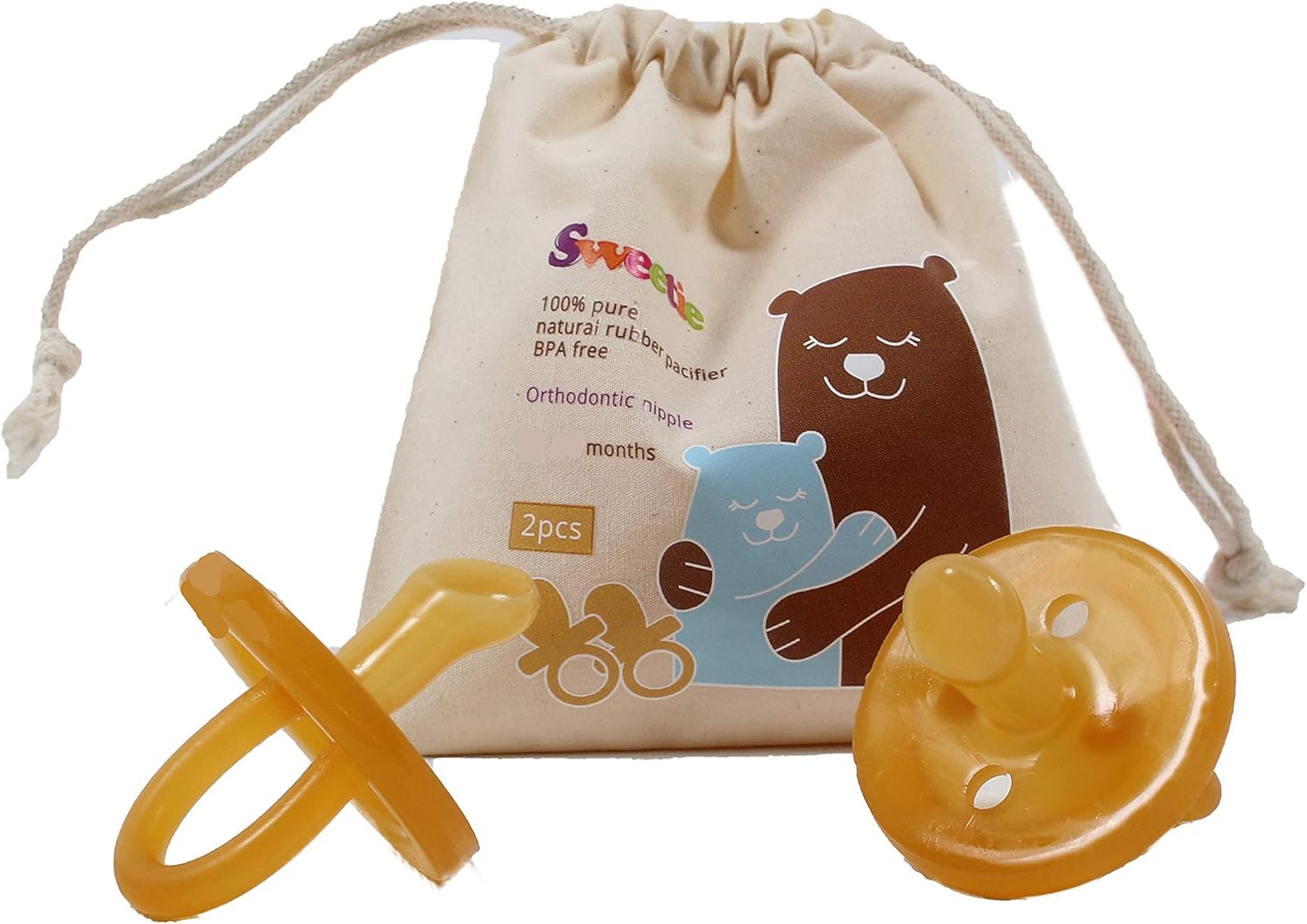 Sweetie Rubber Orthodontic Pacifier 2 Count (0-6 Small) : Amazon.co.uk ...
