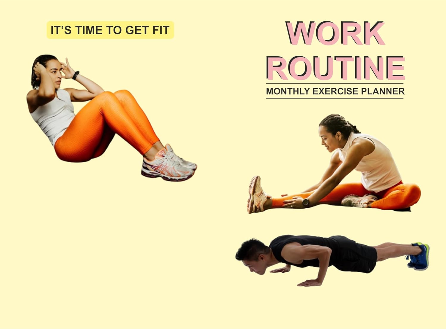 Workout Routine Exercise Monthly Planner – Track Your Fitness: Goals & Stay Motivated All Month Long!