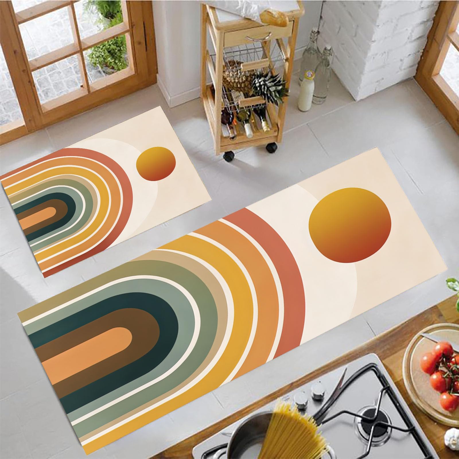 Tapis de cuisine antidérapant lavable pour eviter les glissades au sol